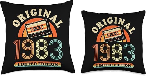 Miniatura 3 de Retro Limited Edition yy Cassette Tape 41th Birthday Throw Pillow