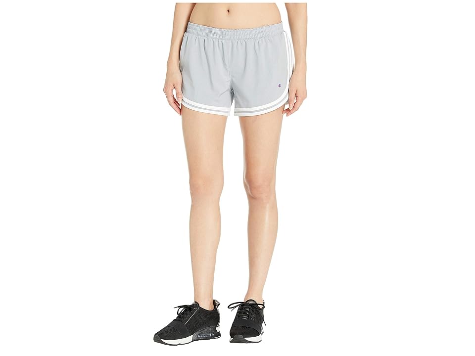 

Champion Phys Ed Shorts (Oxford Grey Heather/White) Women's Shorts, Blue