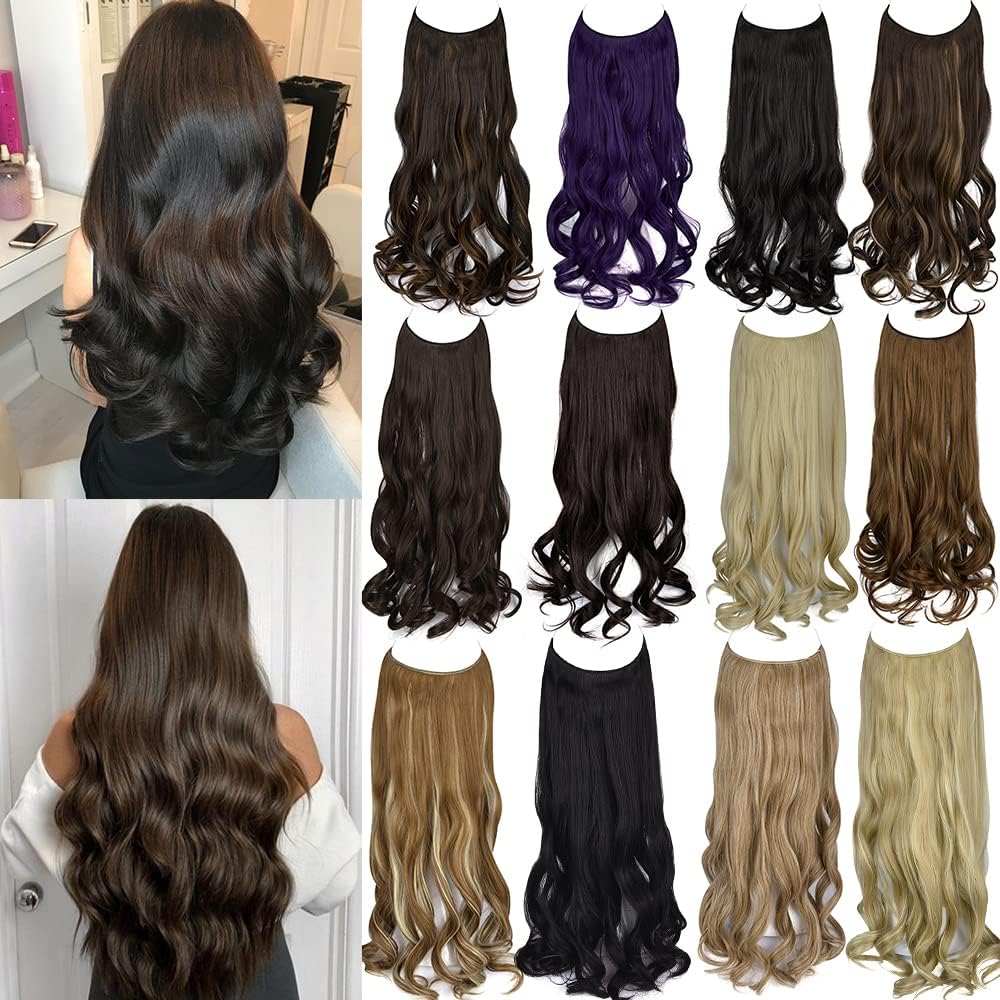 18 Inch Halo Hair Extensions Curly Wavy Deep Ghana Ubuy