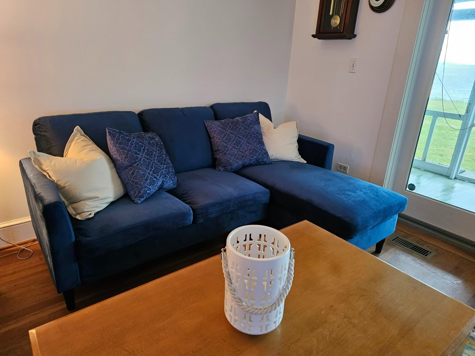 30/mo Finance Mr. Kate Winston Sofa Sectional, Blue Velvet Buy Now, Pay Later