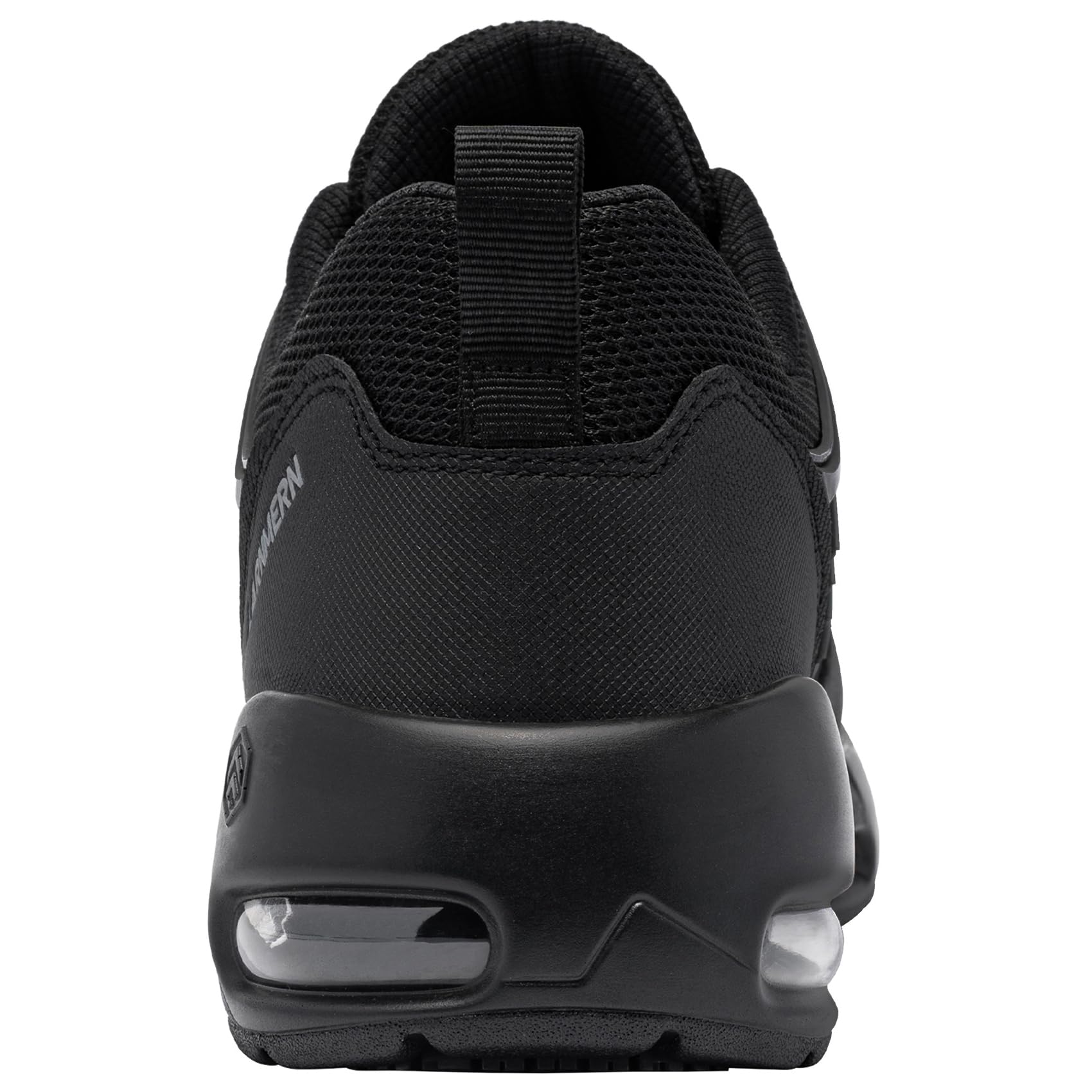 LARNMERN Zapatillas de Cocina Hombre Zapatos de Trabajo Hostelería Calzado Antideslizante sin Puntera (Negro PU,43)