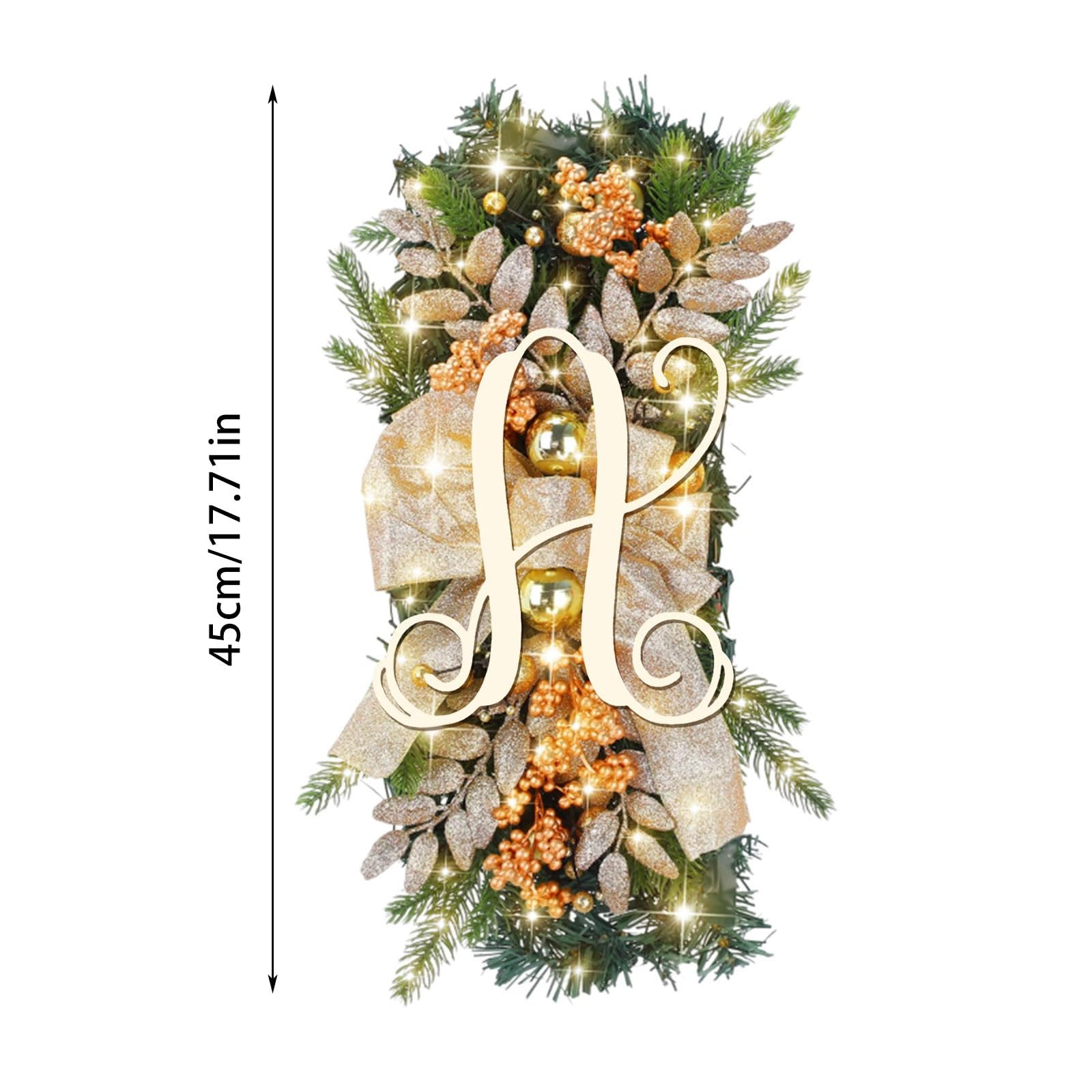 Amazon.com: AOLHXY 2024 New Last Name Year Round Front Door Wreath