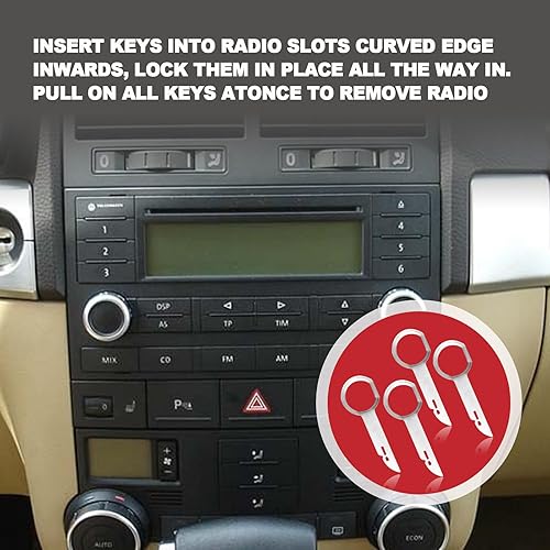Miniatura 7 de Herramientas universales de ganchos estéreo, herramienta de extracción de radio de coche, llave de liberación DIN, juego de llaves compatibles con
