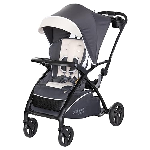 Vista 6 de Baby Trend Sit N' Stand - Cochecito doble, ónix Onyx
