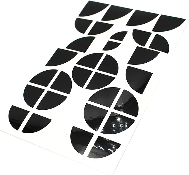 Autocollant Film Carbone 4D BMW - Protection Imperméable pour Emblème et Coins