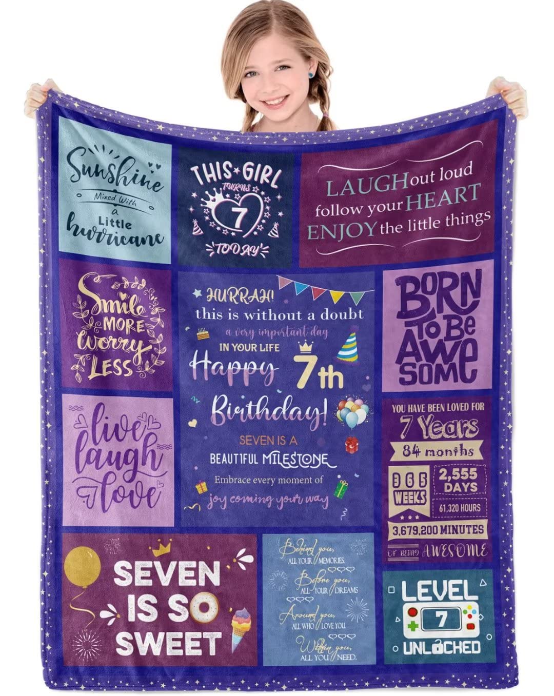 Couverture pour fille de 7 ans : le cadeau d'anniversaire idéal et doux