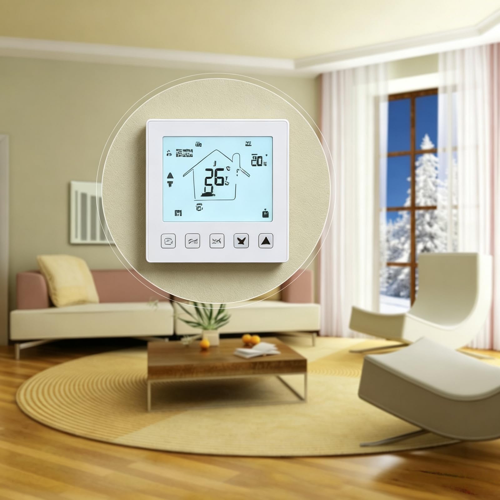 Thermostat Wi-FI Programmable 16A 220V avec Sonde NTC