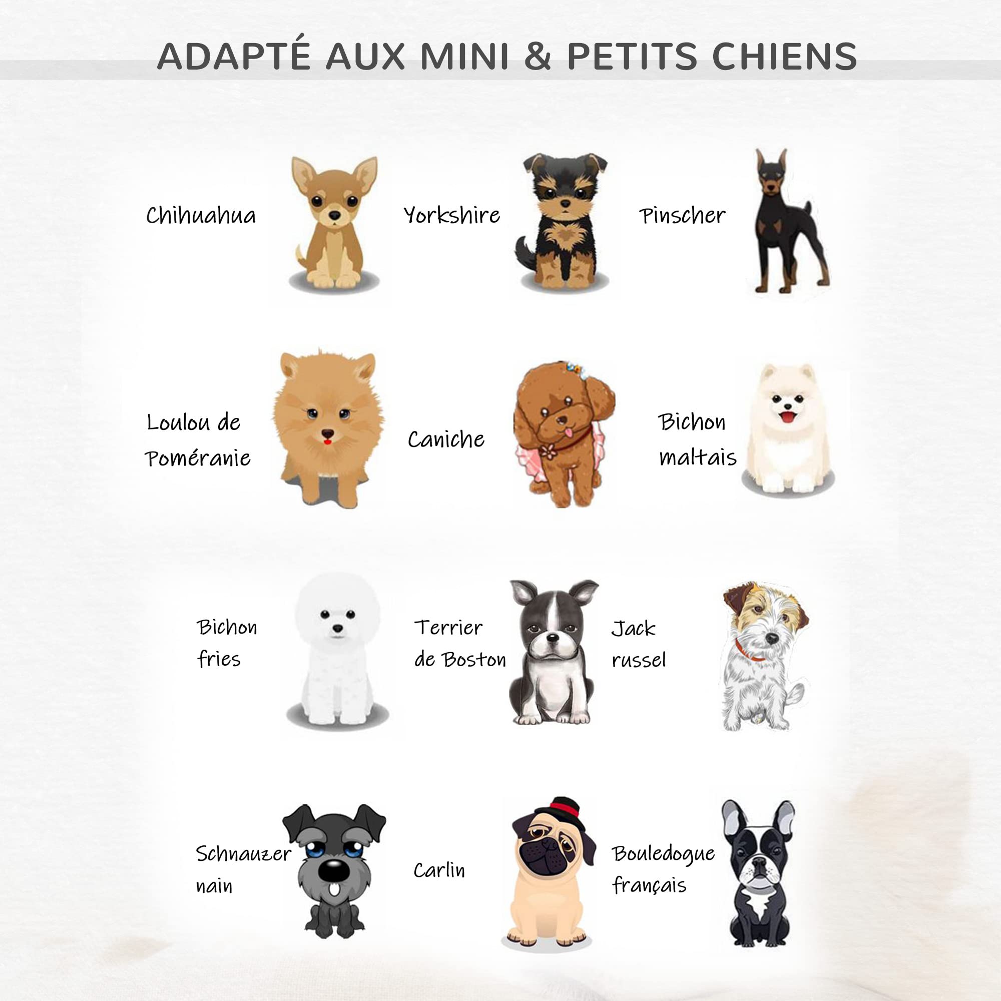 PawHut Canapé Chien Chat sur Pied Style Graphique Contemporain Coussin Amovible Lavable Grand Confort 74L x 41l x 33H cm Gris Blanc