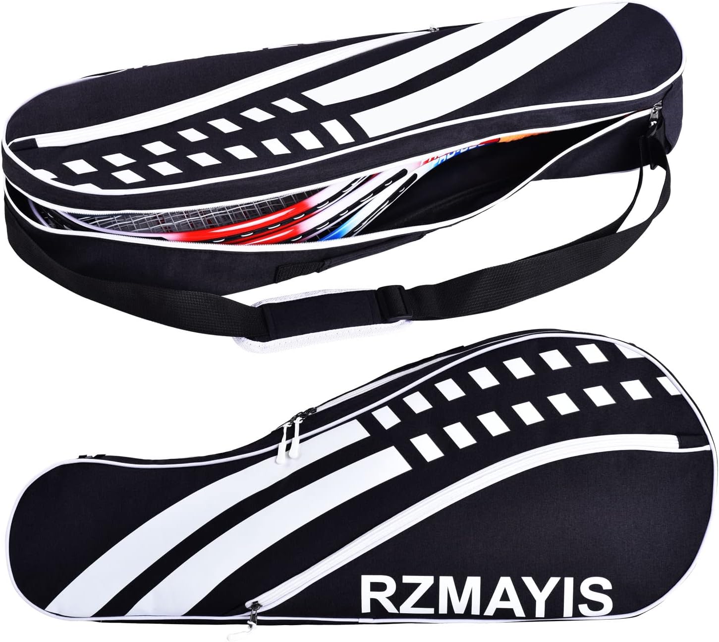 3 racquet tennis bolsa with backpack straps