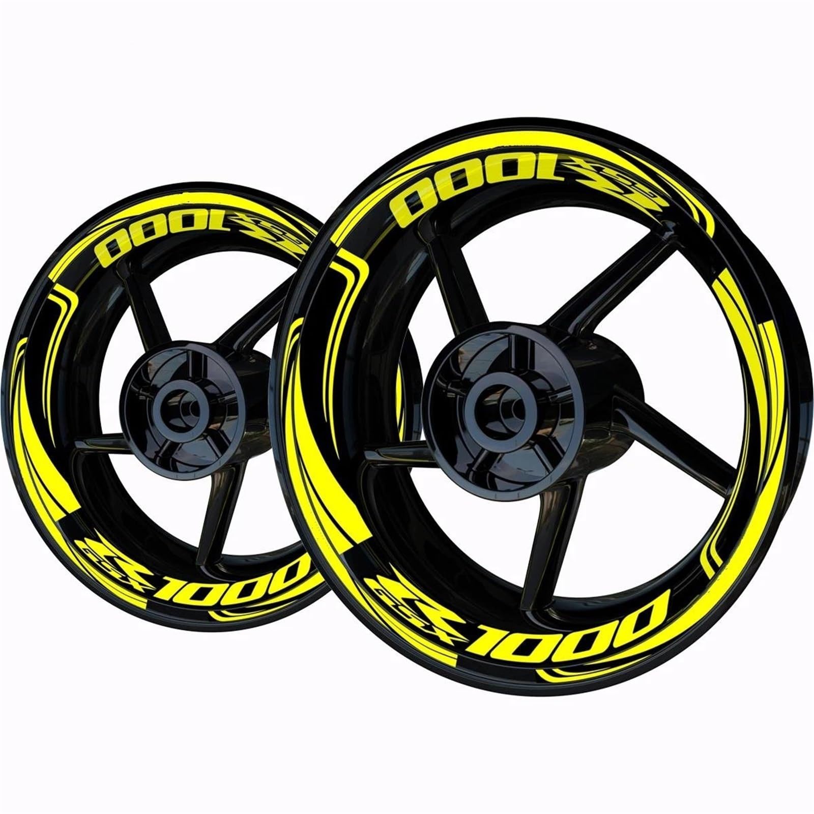 Wheel Stickers Motorcycle Reflective Wheel Decal for Suzuki GSX-R1000 GSX R1000 GSXR1000 GSX-R GSXR 1000 Hub Stickers Rim Protector Kit Rim Reflective Decal