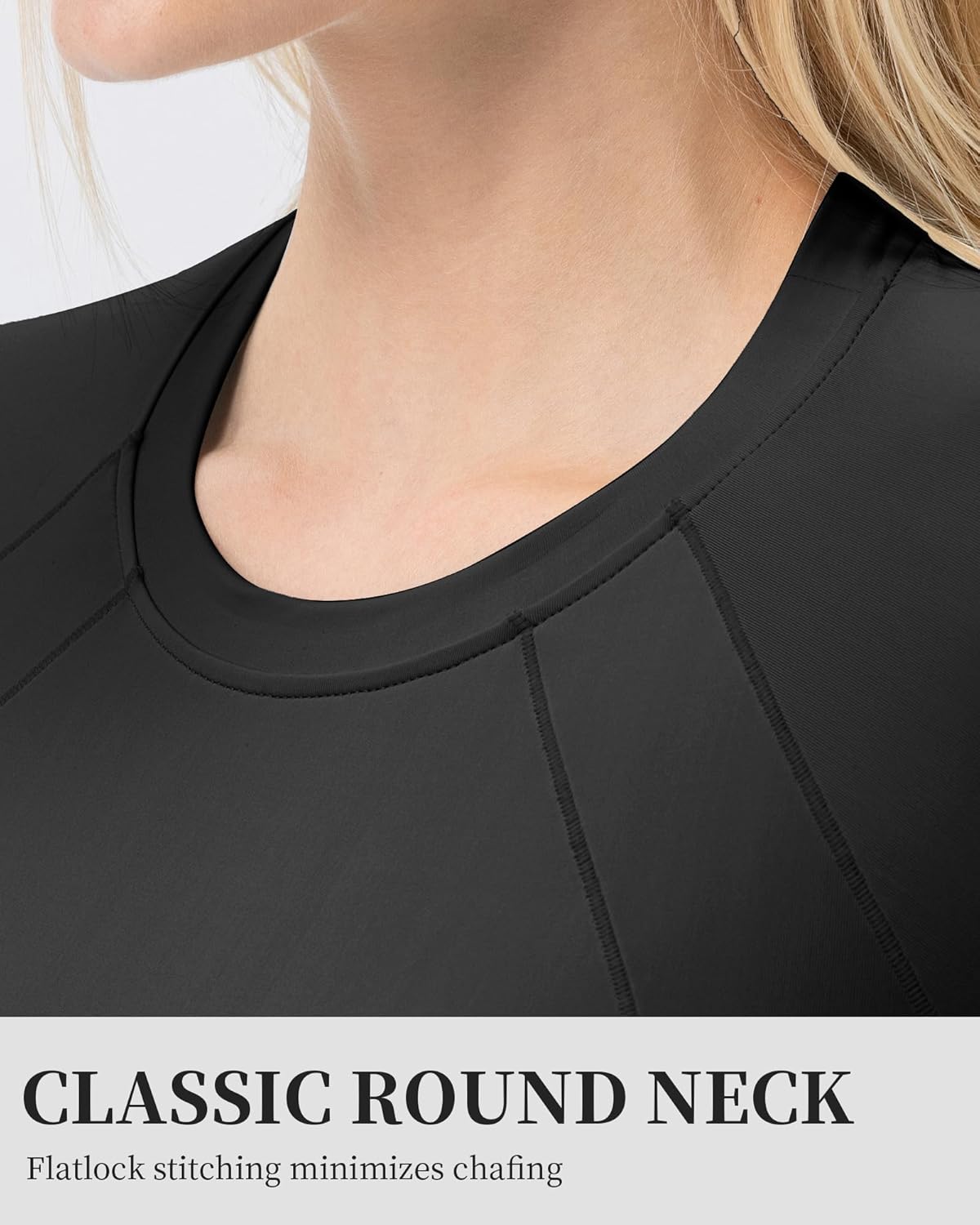 1/2 Pack Women's Compression Shirts Long Sleeve Seamless Workout Tops with Thumb Holes Dry Fit Athletic Gym Shirts - Image 9