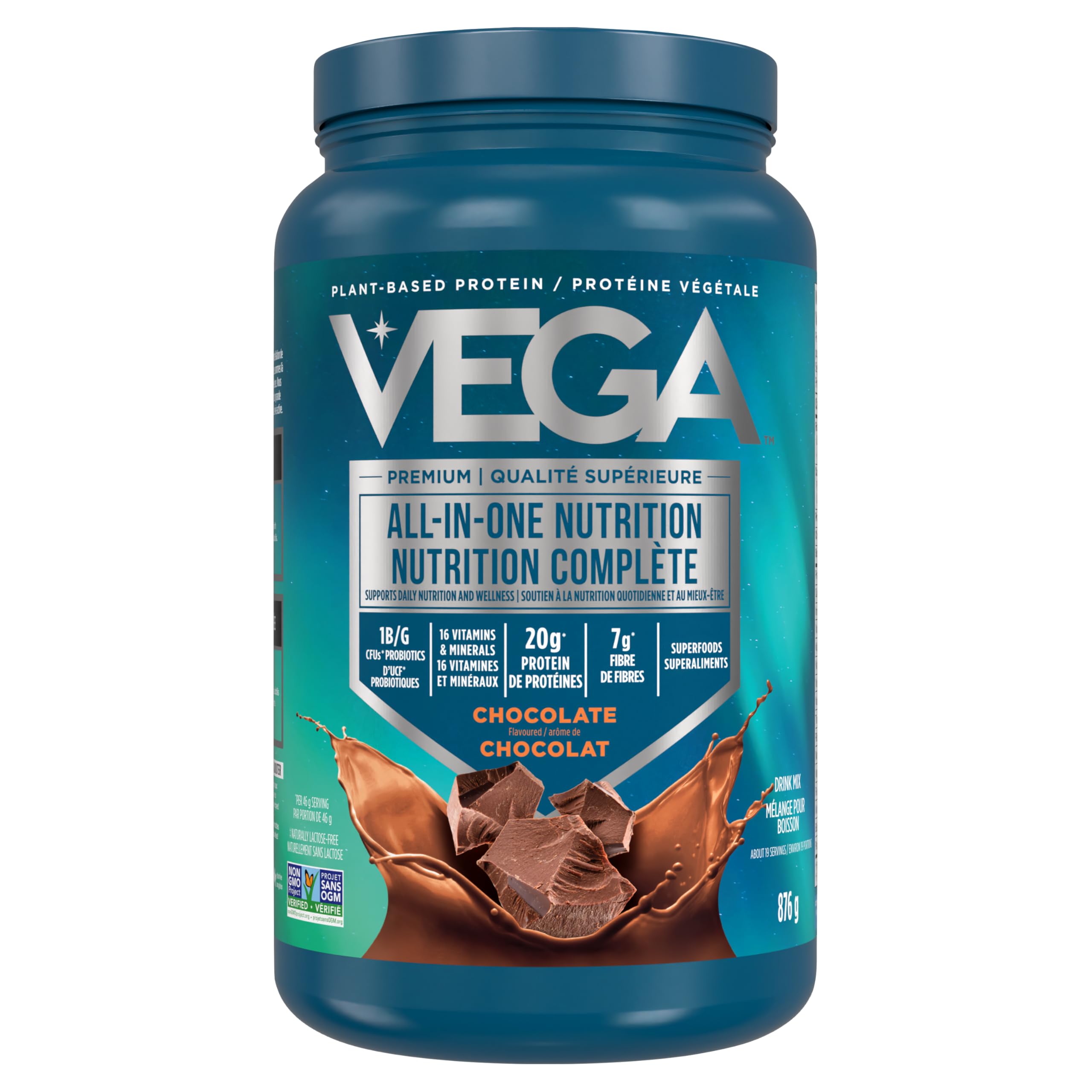 Vega One All in One Nutritional Shake (Chocolate, Large Tub)