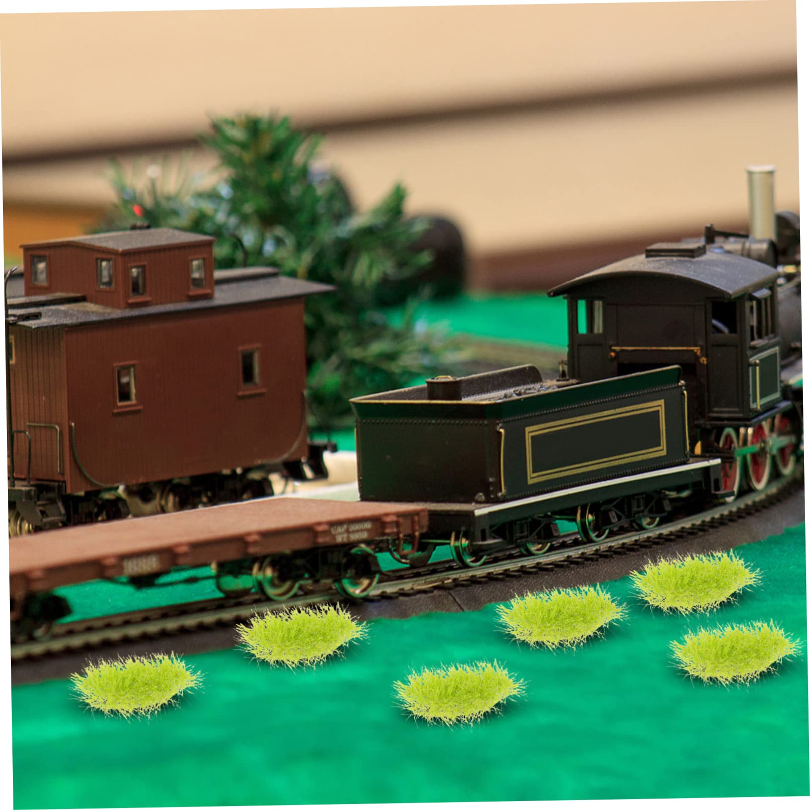 NUOBESTY Sintetica Statico Ciuffi Per Modellismo Decorazioni Miniature Per Ferroviarie e Scenari Di Gioco Da Tavolo Invernale