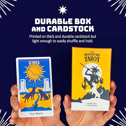 Miniatura 4 de Modern Way Tarot Deck con guía  Juego de 78 cartas para principiantes y expertos  Diseño inspirado en Rider-Waite  Herramienta de adivinación y