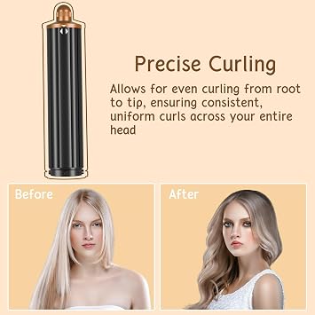 Long Barrel for Dyson Airwrap, Long Hair Curling Roller Barrel | 1.6INCH/40MM Long Barrel for Dyson Air wrap Attachments To Creating Loose Curls Waves, Self-Curling Attachment for 971889-06