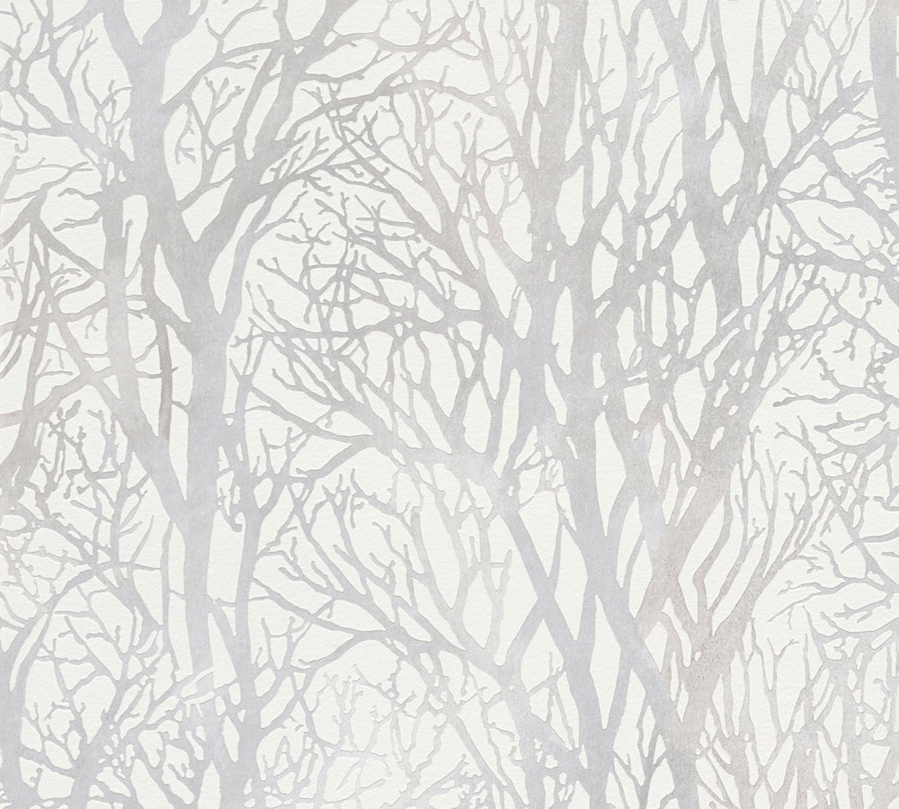 A.s. Création Metallic, Weiß As Creation Wallpaper - 1 Roll - Item No. 30094-1/300941