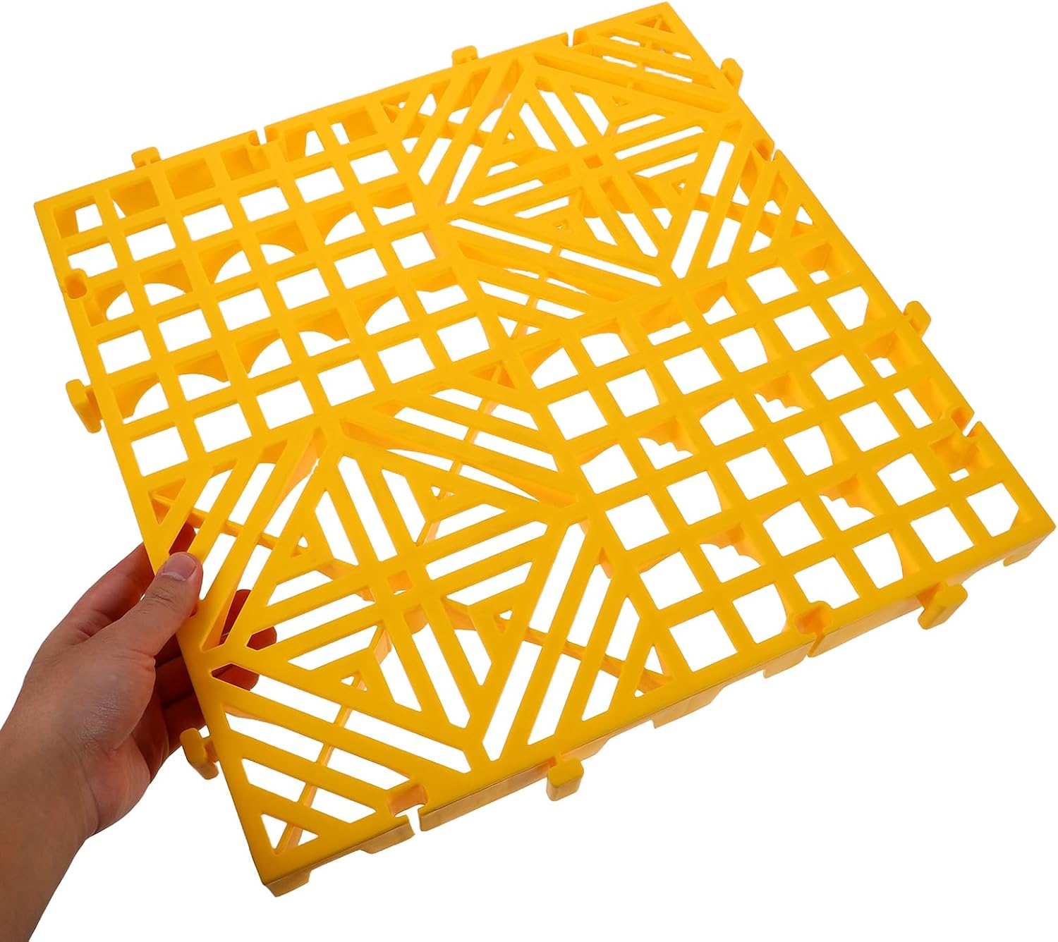 Interlocking Tile: Drainage Tiles Interlocking Drainage Floor Mat Non-Slip Holes for Restroom Bathroom Kitchen Pool Wet Areas 40 x 40cm