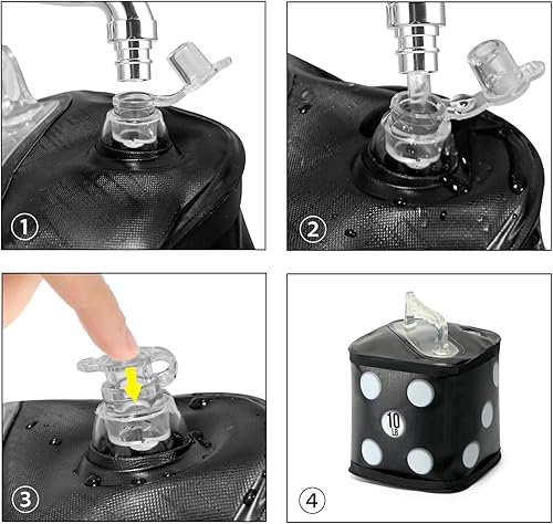 Miniatura 5 de Pesa rusa de agua suave de 71015 libras, pesas llenas de agua para ejercicio de fitness, juego de mancuernas de agua portátiles, pesas rusas