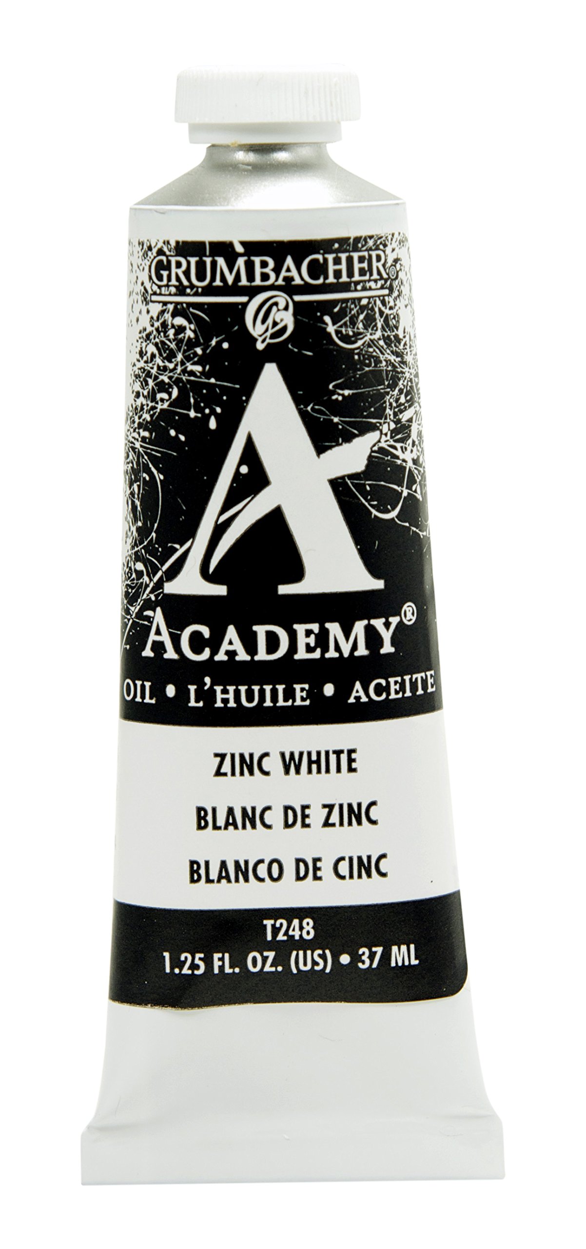 GrumbacherAcademy Oil Paint, 37 ml/1.25 oz, Zinc White