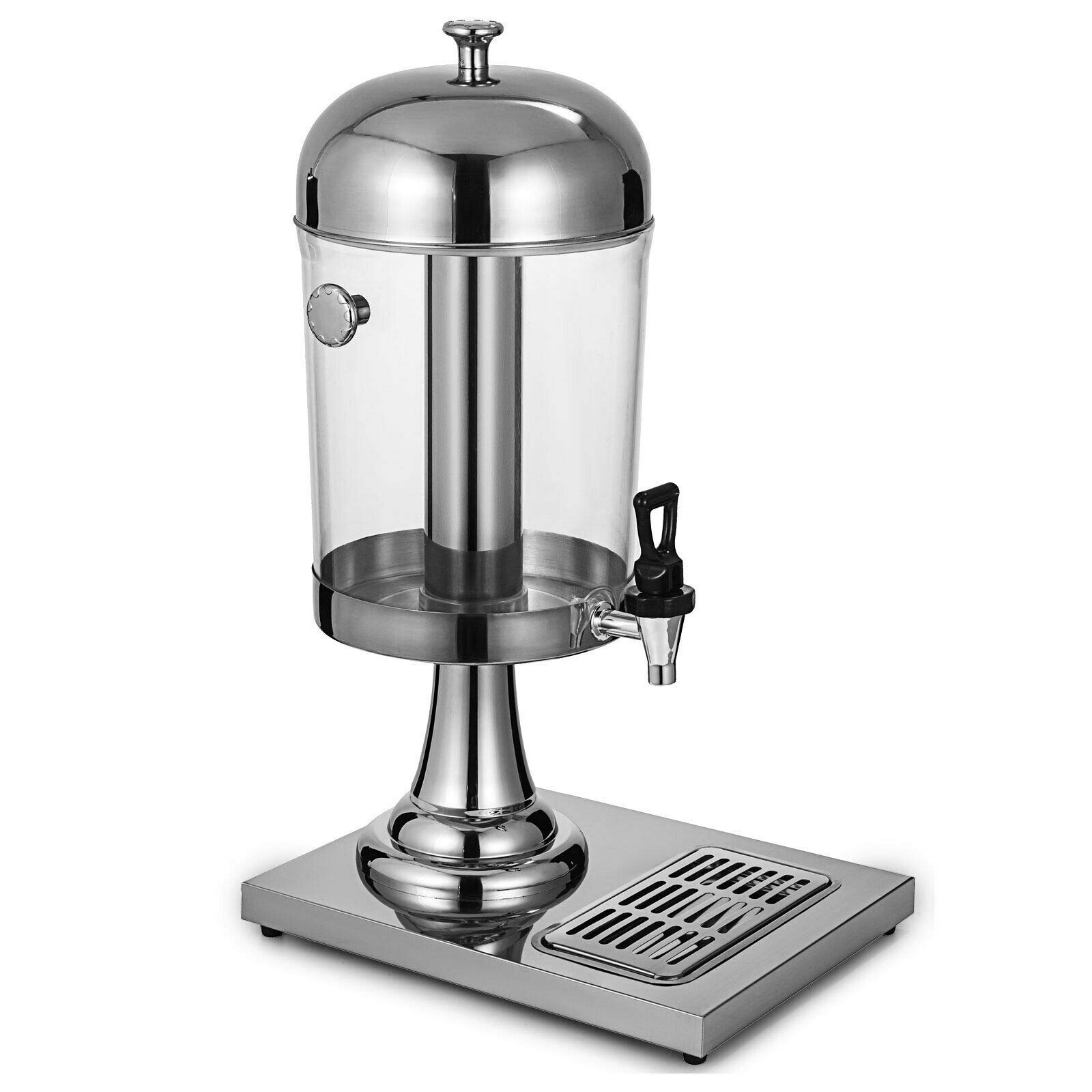 MYUYEE 8L Commercial Heavy Duty Beverage Dispenser, Stainless Steel Cold & Hot Drink Dispenser With Leak Free Spigot,Stainless Steel Bucket