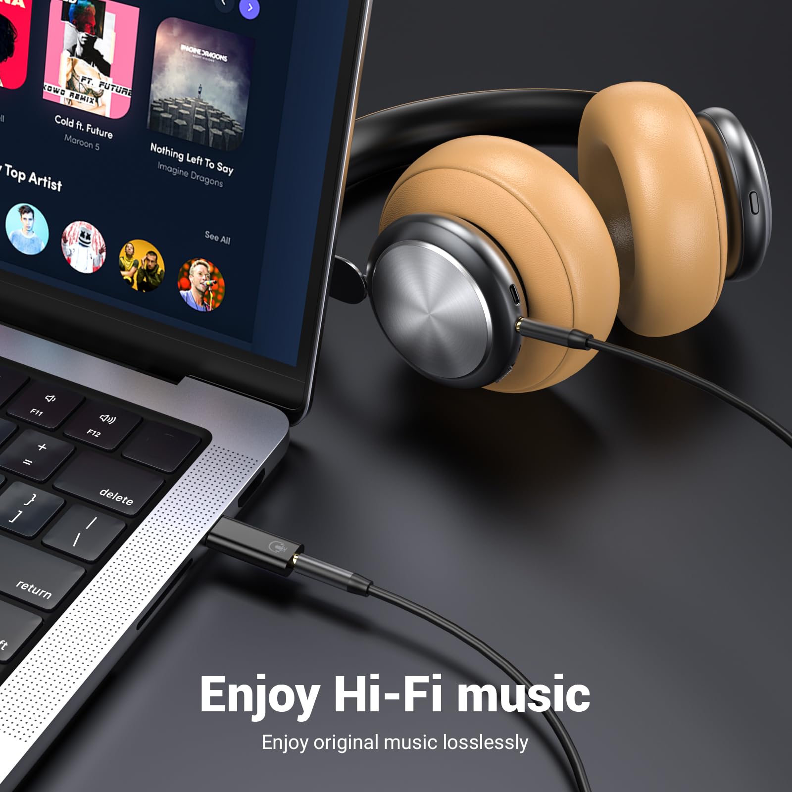 Fidioto Paquete de 4 adaptadores de audio USB C a conector de 3,5 mm, adaptador USB C a conector de auriculares compatible con iPhone 16 Plus/16 Pro Max/Samsung Galaxy/Ultra/iPad Pro/MacBook/Pixel