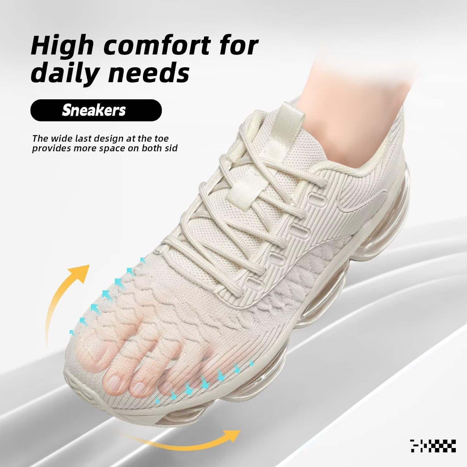Womens Walking Running Shoes Air Cushion Breathable Fashion Tennis Sneakers Mesh Workout Casual Athletic Sports Gym - Image 4