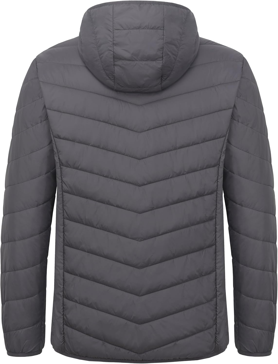 Little Donkey Andy Men's Lightweight Packable Puffer Jacket Hooded Water-Resistant Windproof Warm Insulation Winter Coat - Image 3