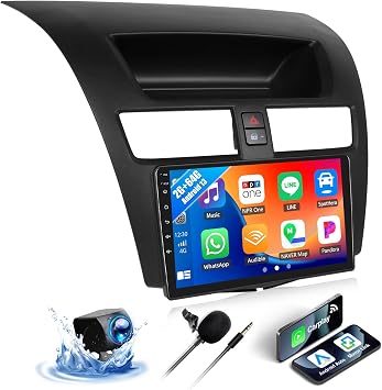 SIXWIN Android Car Stereo for Mazda BT-50 2011-2020 with Wireless CarPlay Android Auto Mirror Link 2G+64G 9 Inch Touchscreen Bluetooth GPS Navigation WiFi FM Backup Camera MIC