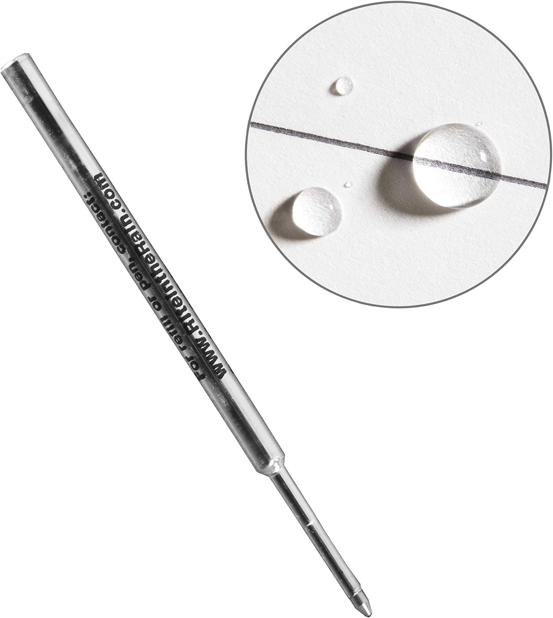 All-Weather Waterproof Pen Refill Black Fits all Rite in the Rain Pens Pressurised Cartridge Writes on Wet Paper and upside down in Temps from -30F up to 250F