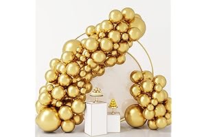 RUBFAC 92pcs Metallic Gold Balloons