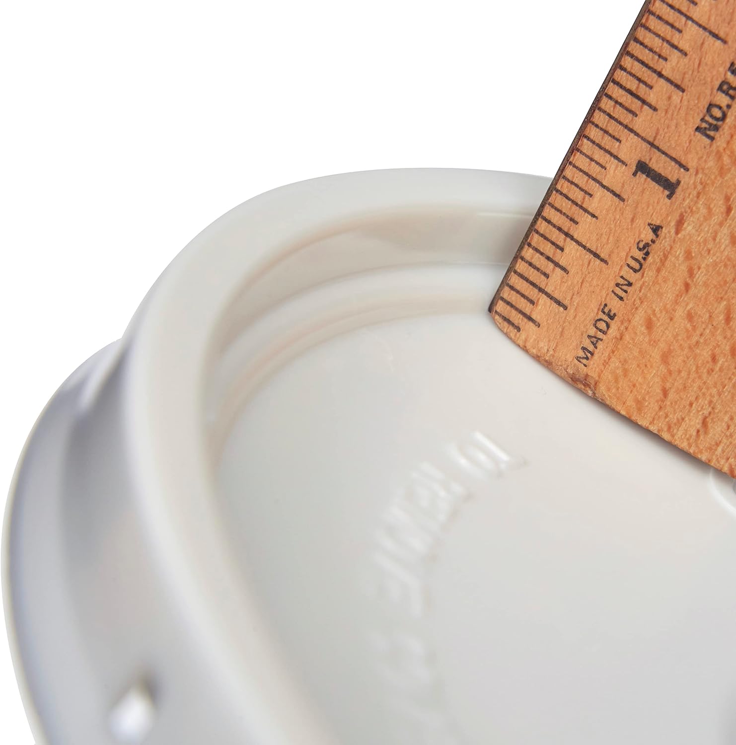 Letica 1 Gallon Bucket with Lid, HDPE, 6 Pack (White)