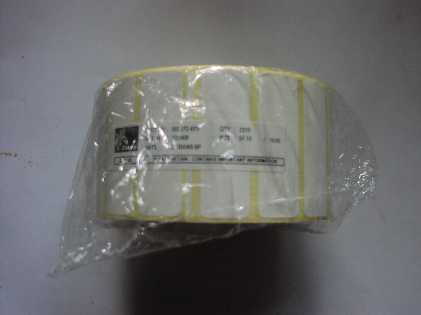 Zebra Z-Select 2000T Lot de 3315 étiquettes pour imprimante Blanc Transfert Thermique 57,15 x 19,05 mm