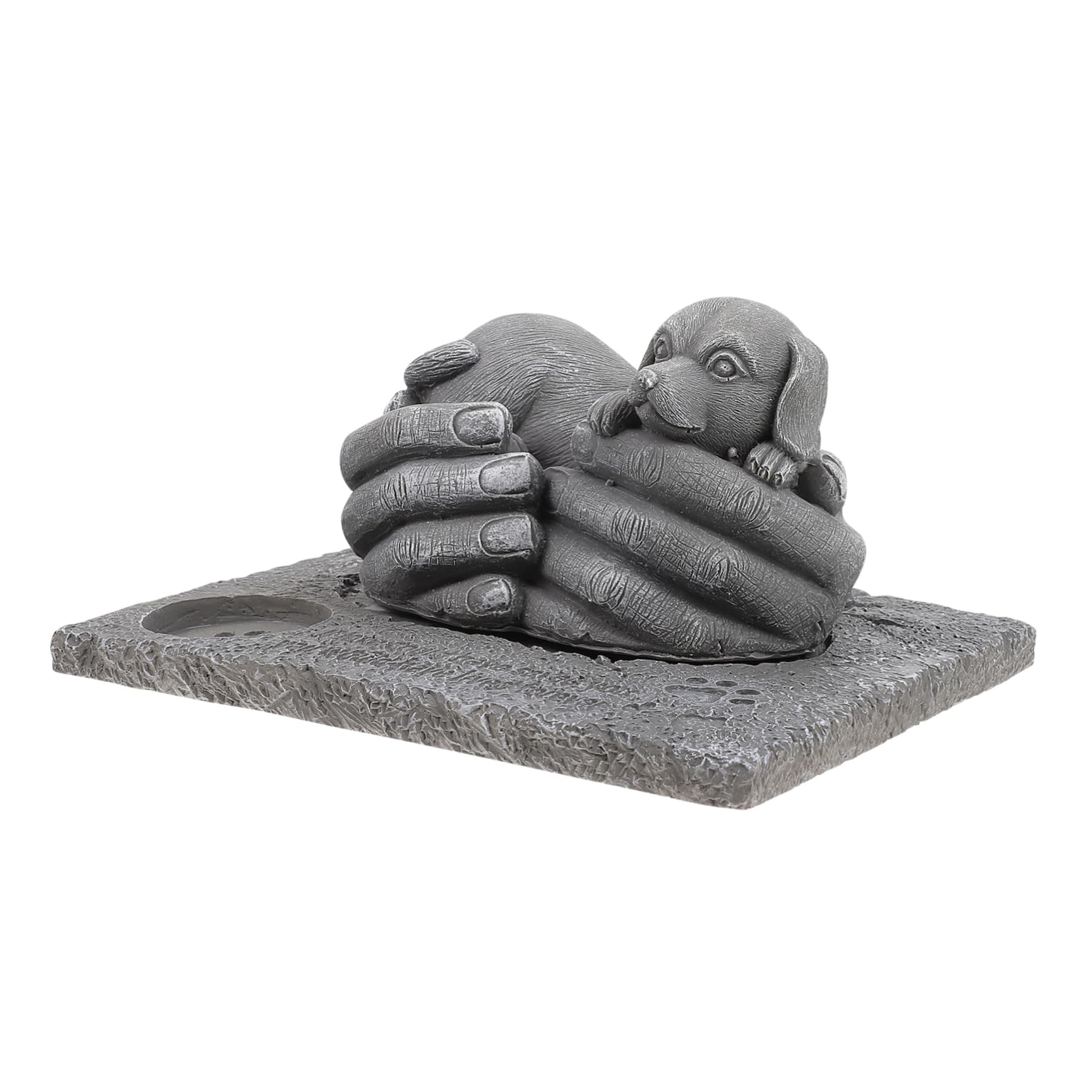 Kisangel 2 Piezas lápida sepulcral Cementerio petg Dog centros Boda para mesas marcadores lápidas para Perros decoración sujetavelas Accesorio lápida luto para Mascotas Familiar