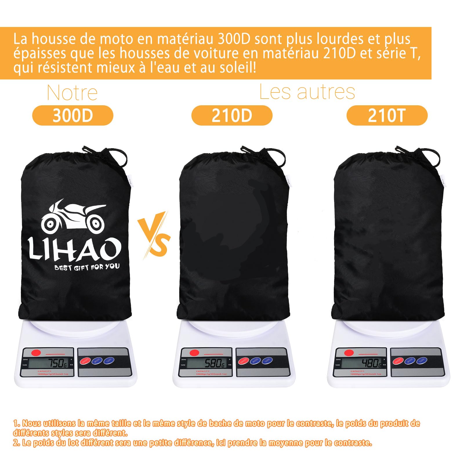 LIHAO Telo Moto 300D- XXL
