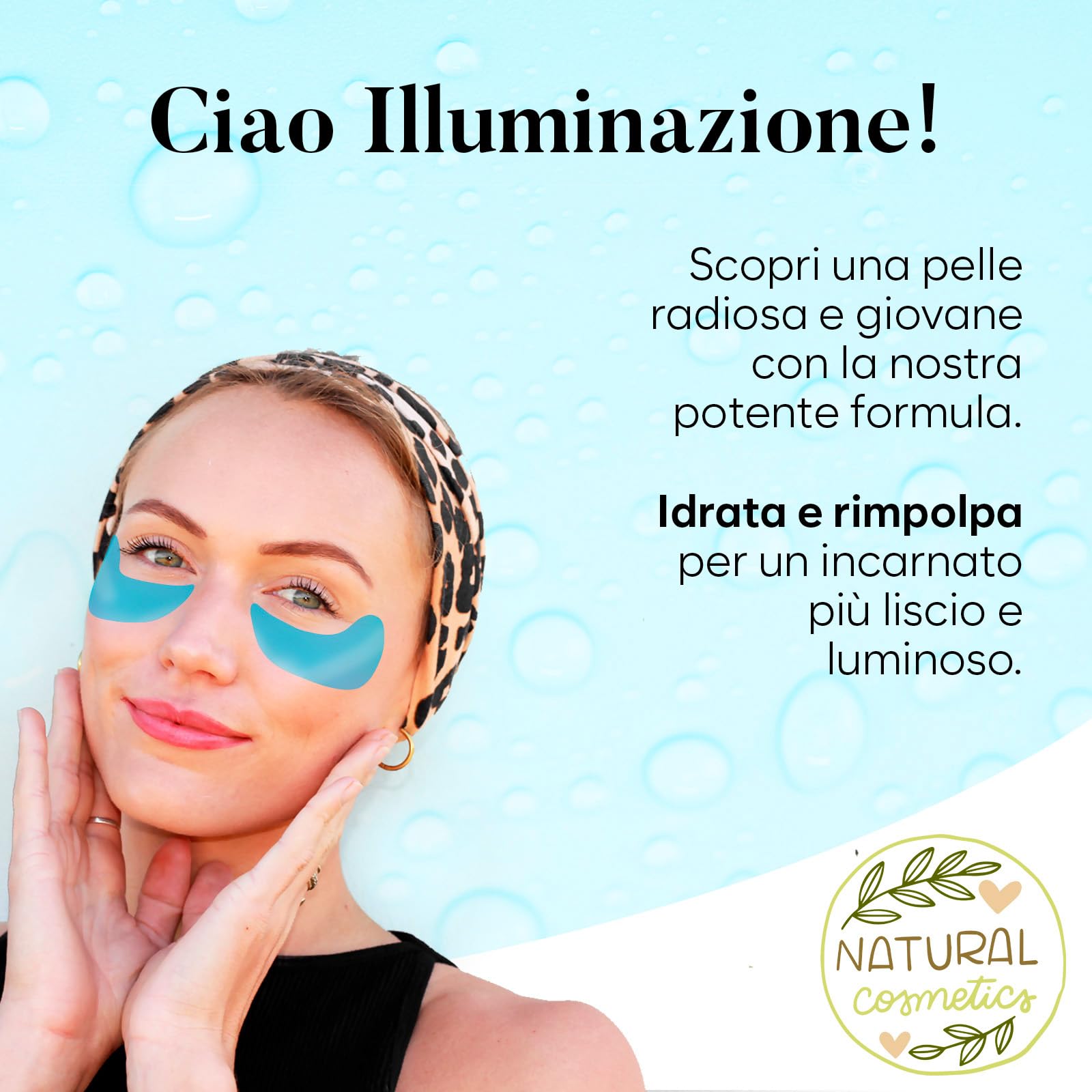 AURAE Patch Occhi, Maschera Occhi con Retinolo e Collagene, Patch Occhiaie e Borse, Maschera Occhiaie, Eye Mask per Schiarente e l'idratazione (30 Paia)