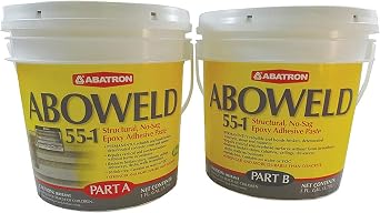 Abatron Aboweld 55-1 2-Part Structural Epoxy Paste, Light Gray, 2 Gallon