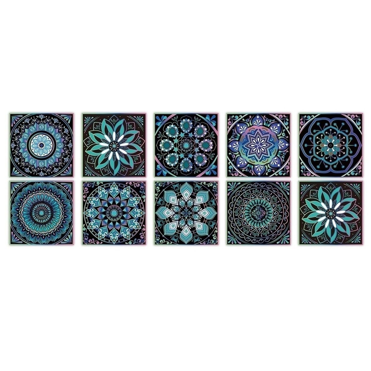 CYWDHFO Self-Adhesive Wall Stickers, Crystal Tile Decor
