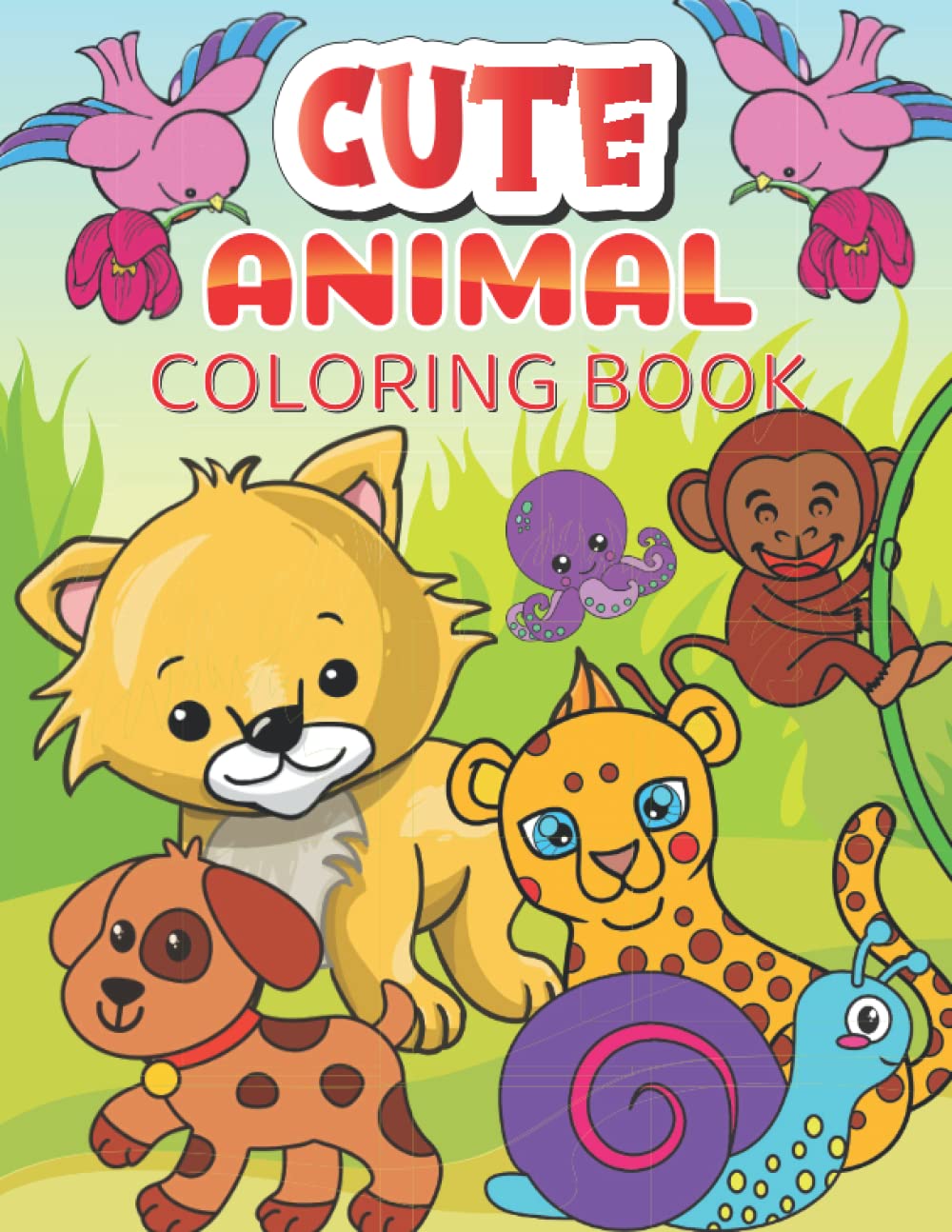 Cute Animal coloring book: Activity book for toddlers