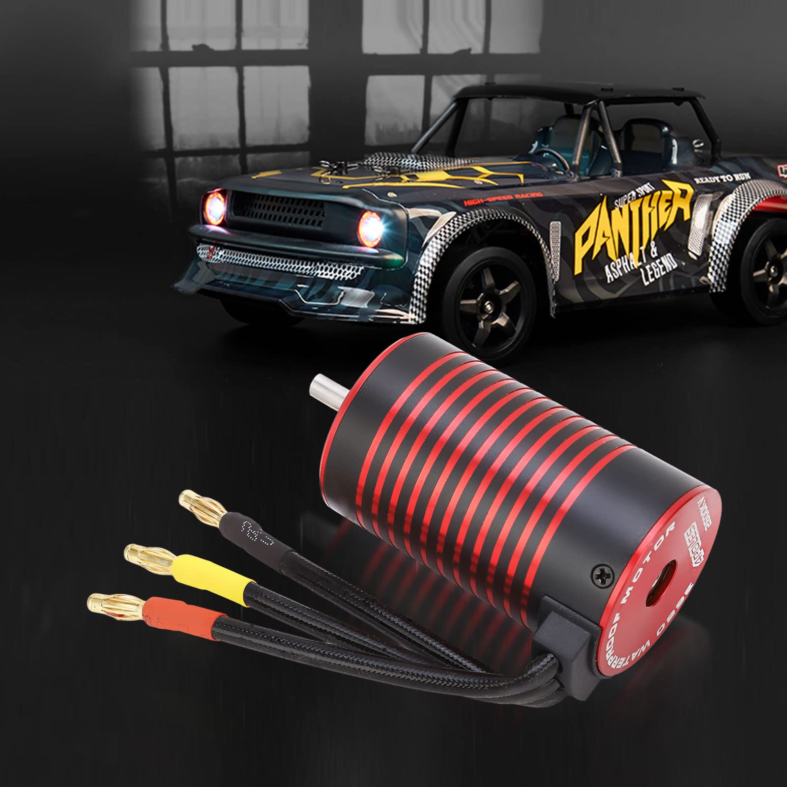 Motore brushless 3660, motore RC brushless in lega di alluminio per auto radiocomandata 1/10 (4200 KV)