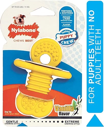 Vista 31 de Nylabone - Juguete masticable para cachorros, suministros para cachorros, sabor cordero y manzana, pequeño/regular (1 unidad)