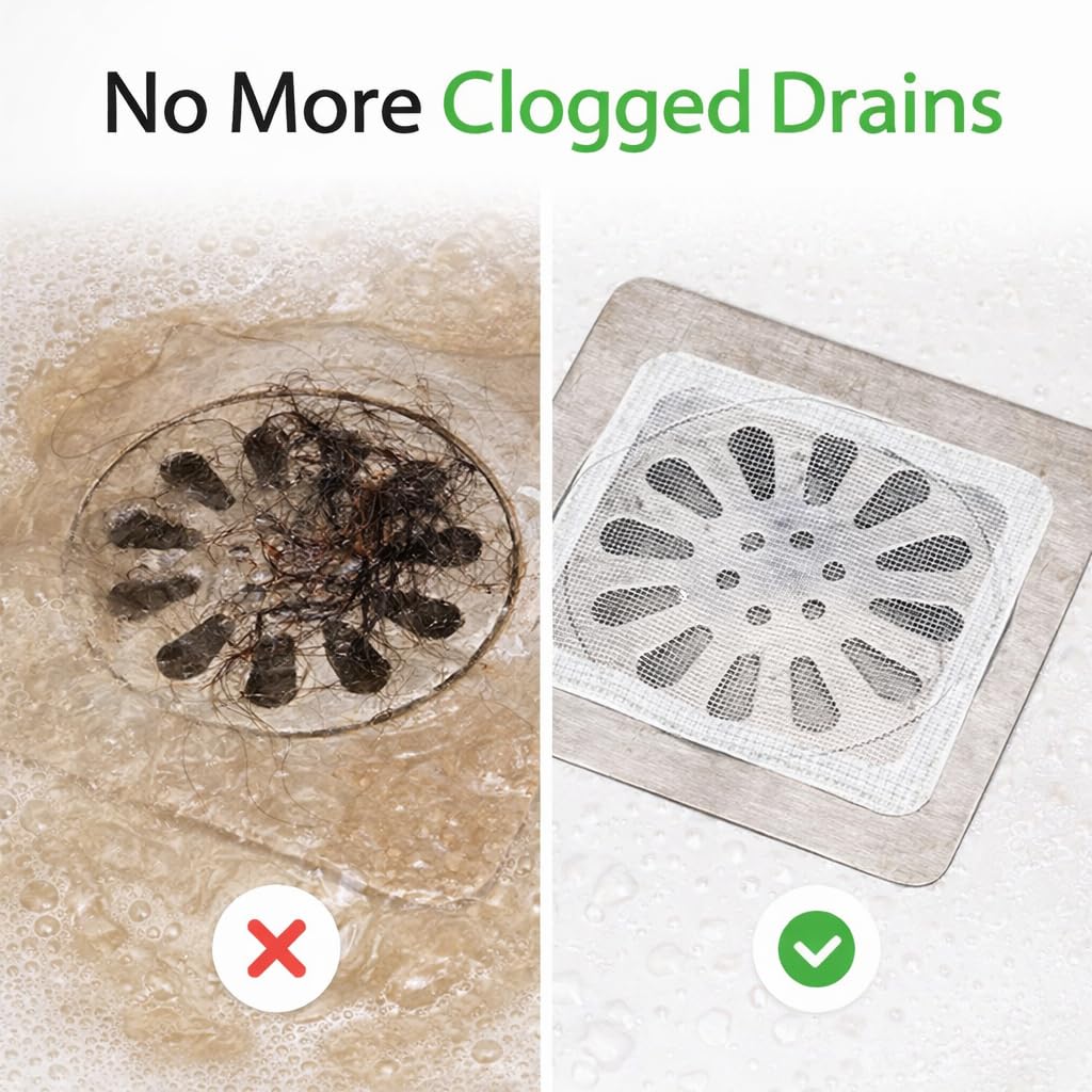 Drain Hair Catcher Stickers - Prevent Clogs! -2