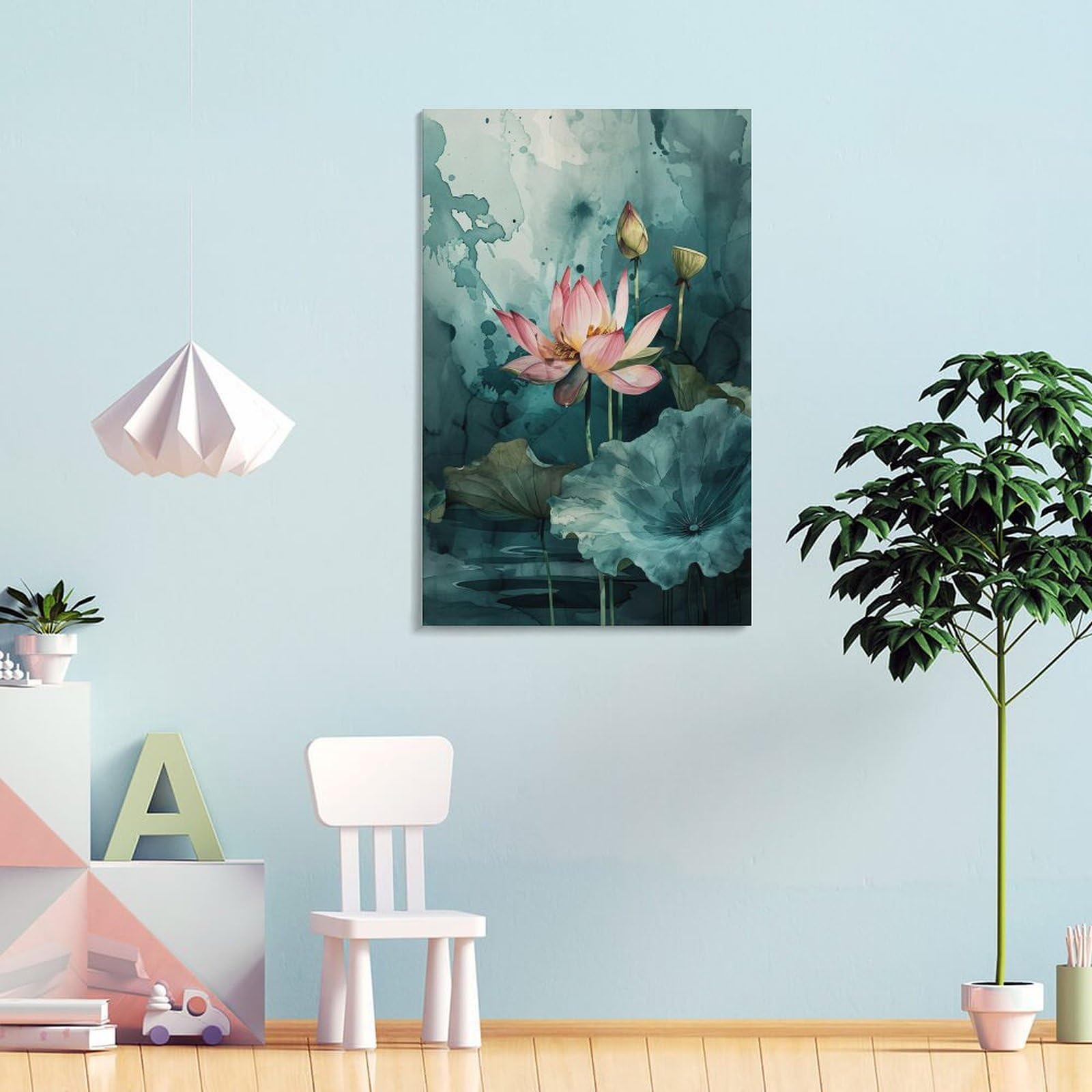 蓮の花と蕾　スピリチュアルアート 蓮の花と蕾 スピリチュアルアート 極楽をイメージさせる蓮の花の魅力
