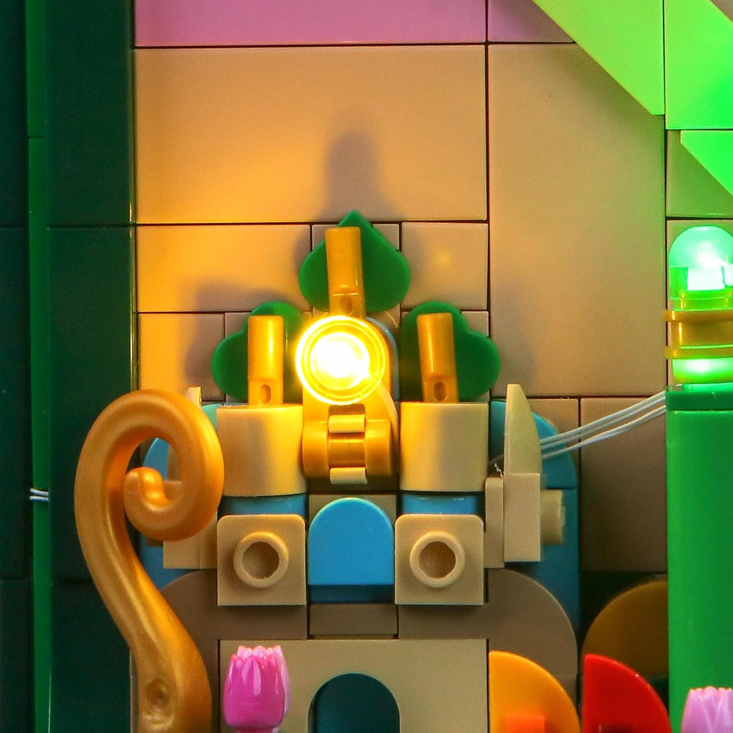 LED Lighting Compatible with Lego Wicked Emerald City Wall 75685 - JUST Lights,Light Kit Compatible with Lego Wicked 75685,NOT Included The Model