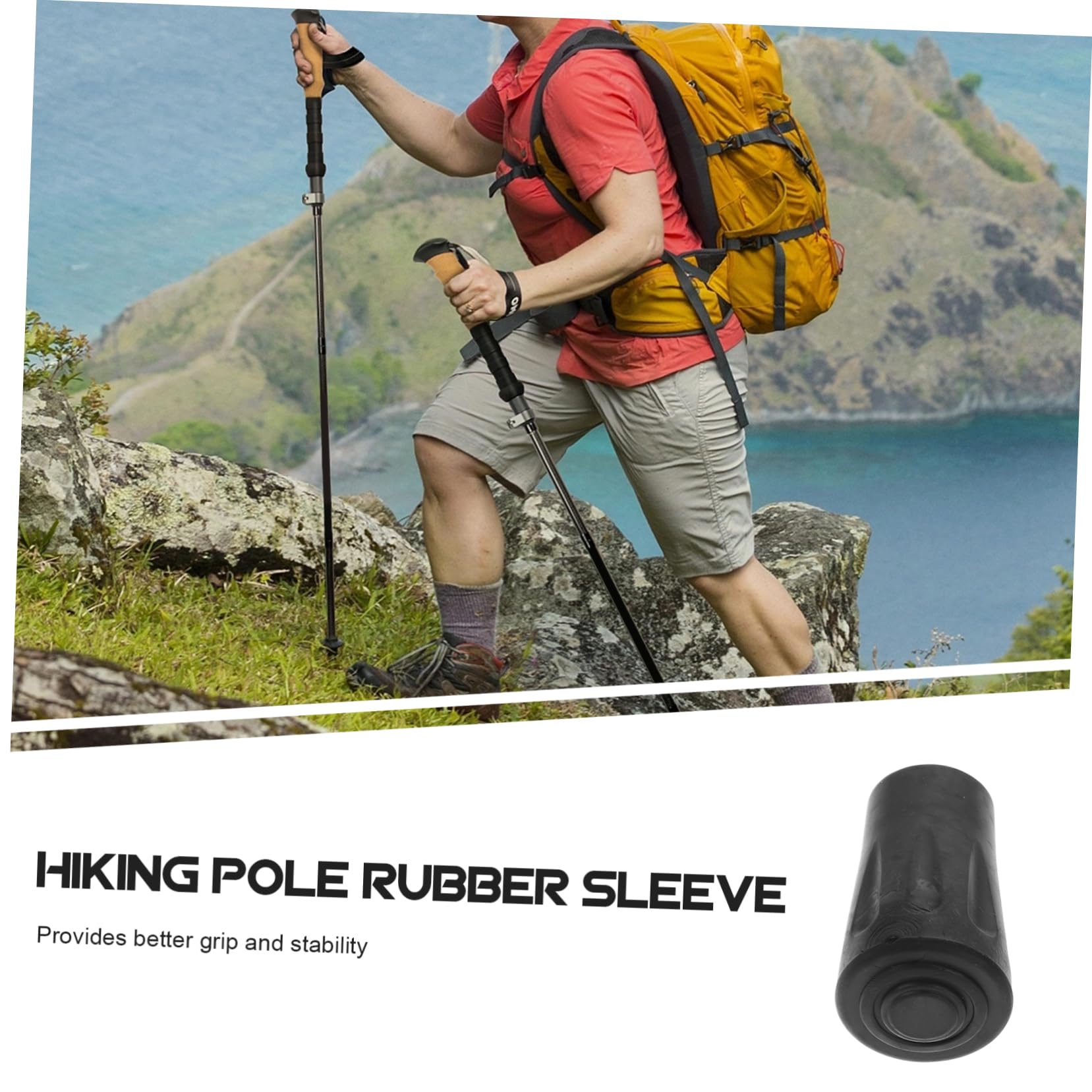 WOONEKY 50stücke Trekkingstock Gummispitzen rutschfeste Schutzhüllen Für Wanderstöcke Und Skistöcke Ersatzspitzen Für Sicheres Trekking Und Wandern Einsetzbar