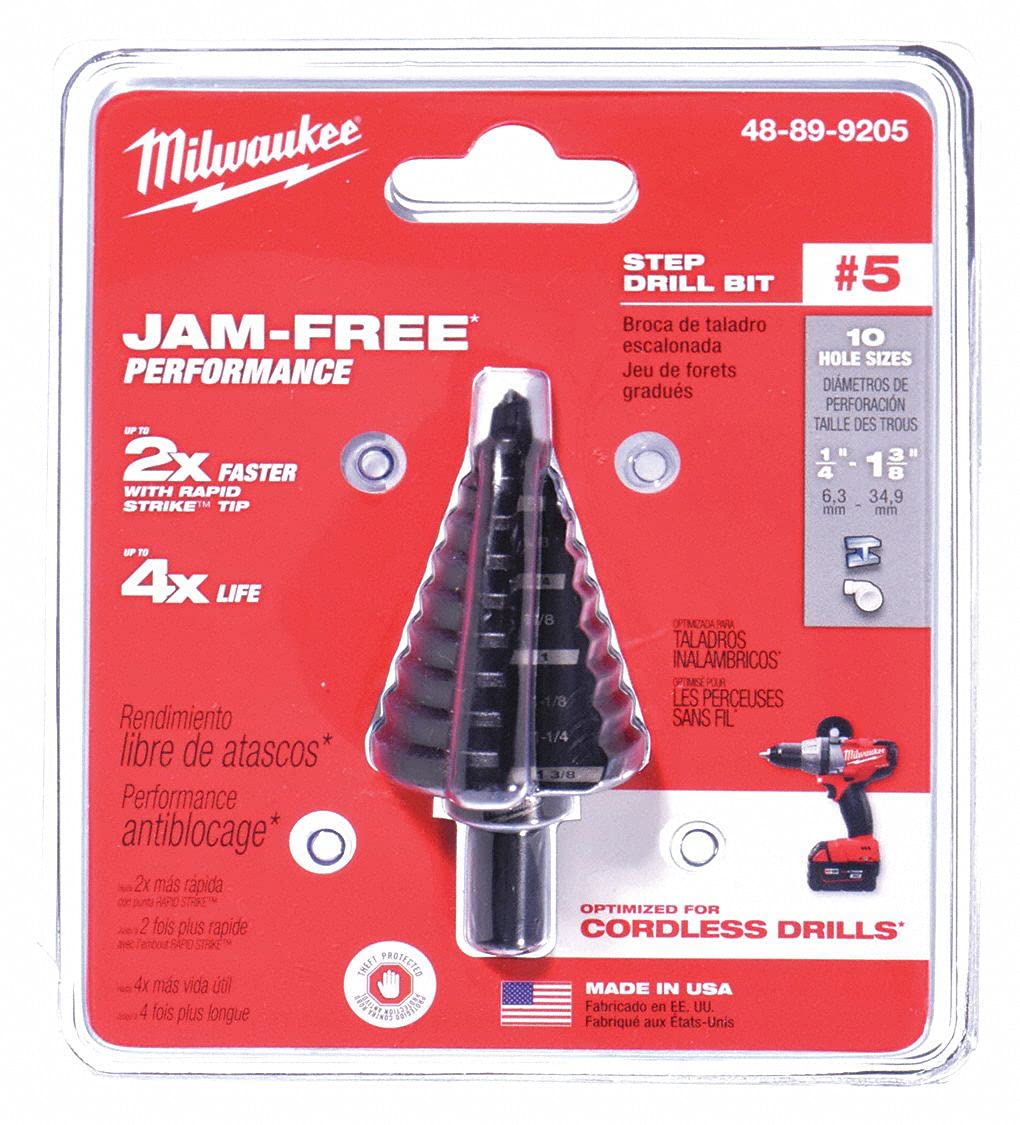 Amazon.com: Milwaukee 48-89-9205 Step Bit #5 1/4