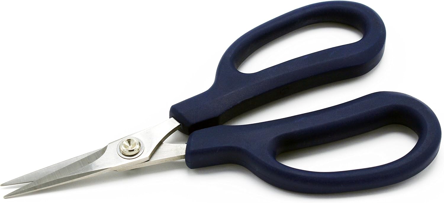6in Razor Edge Scissors with Unique Large Extra Soft Rubber Handles from ThreadNanny