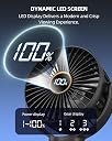 buywoo Portable Stroller Mini Fan, Small Rechargeable Personal Fan, Baby Travel Essentials for Wagon, Car Seat, Battery Powered Biking Gear Accessories, 360° Rotation, 3-Speed (Black) gallery image