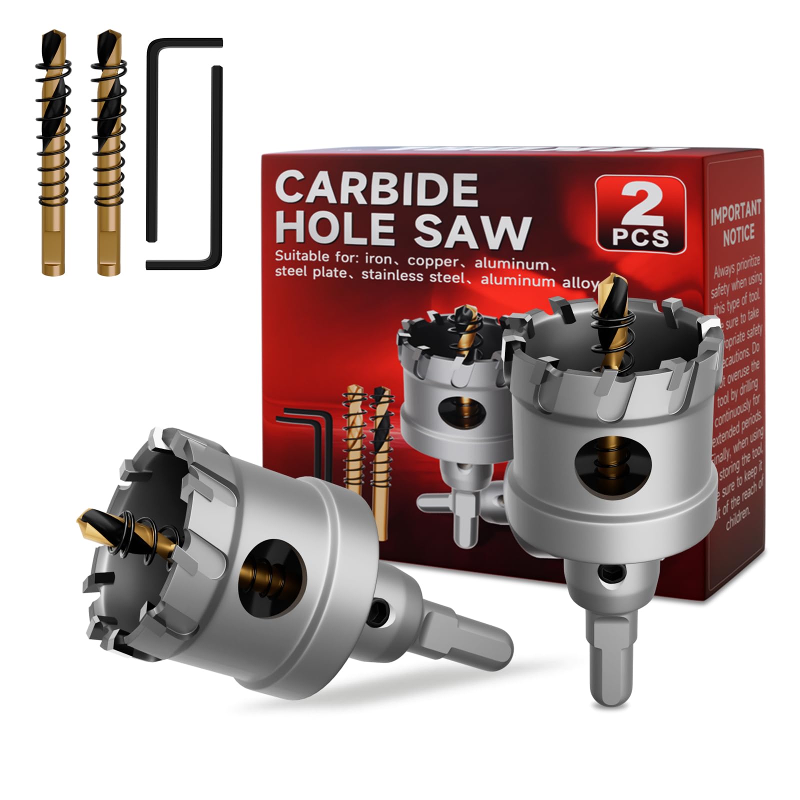 Carbide Hole Saw for Stainless Steel - 1 Inch -30