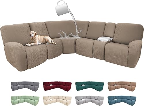 Miniatura 166 de Fundas 100% impermeables para sofá reclinable seccional, fundas para sofá reclinable en forma de L, funda para sofá seccional de esquina en forma de