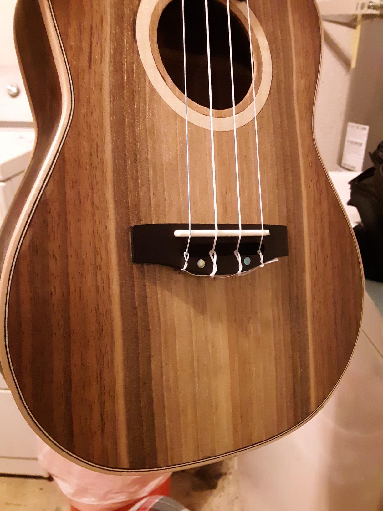 Ponte In Palissandro Per Chitarra Acustica 6 Corde + 6 Perni E Sella | Kit Ricambio - Foto 3